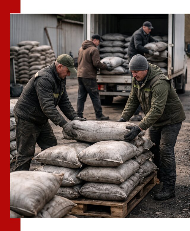 Доставка угля в мешках по выгодным ценам в Кызыле