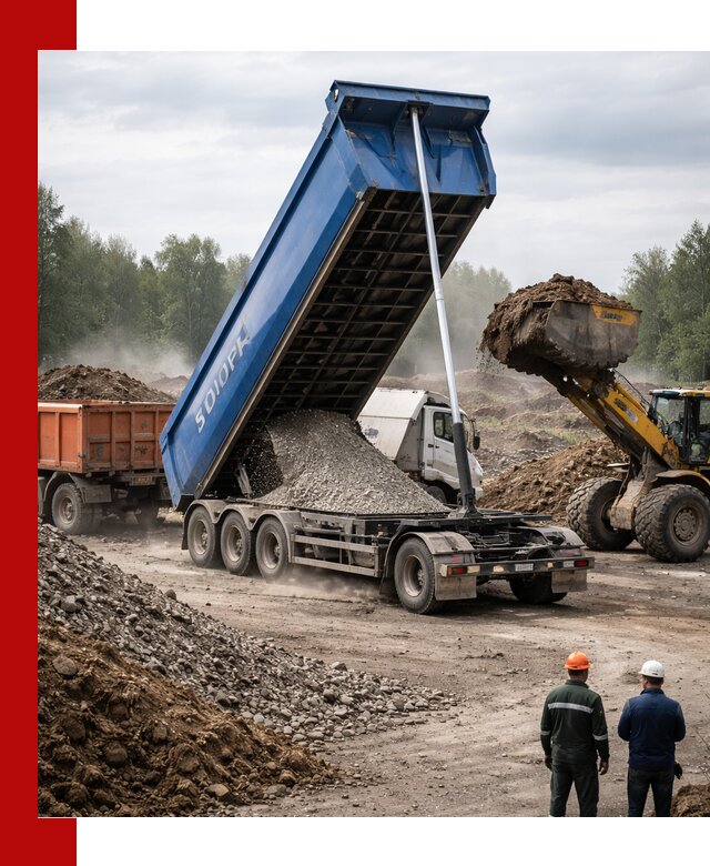 Аренда тонар 40 тонн в Кызыле с доставкой материалов