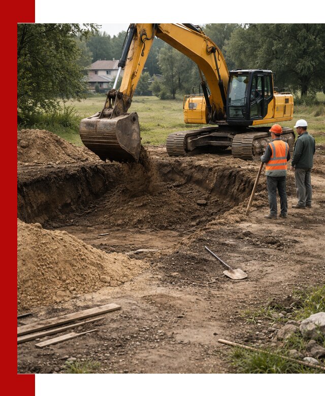 Рытье котлована под фундамент в Кызыле (быстро и недорого)