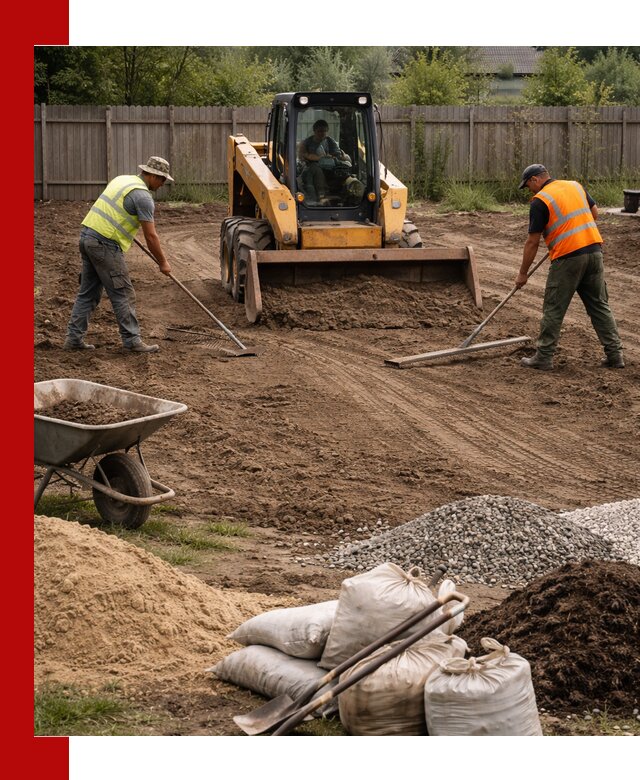 Выравнивание участка под строительство и благоустройство в Кызыле