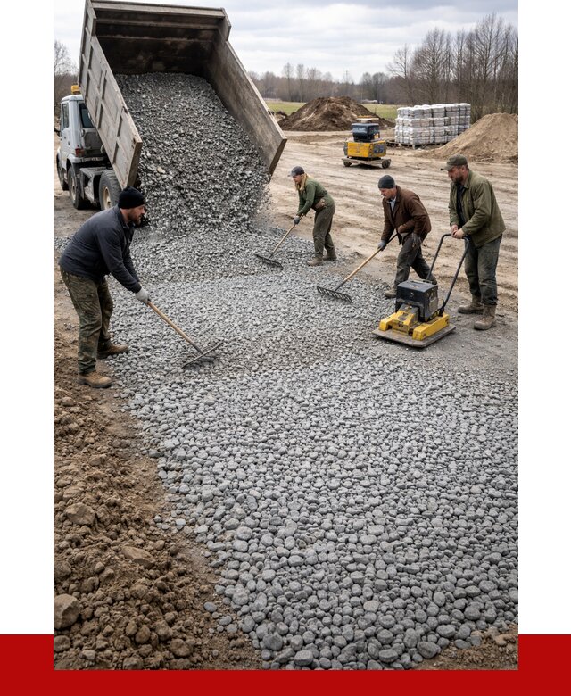 Устройство щебеночной подушки в Кызыле от 4667 р. ПРОНЕРУДКзл